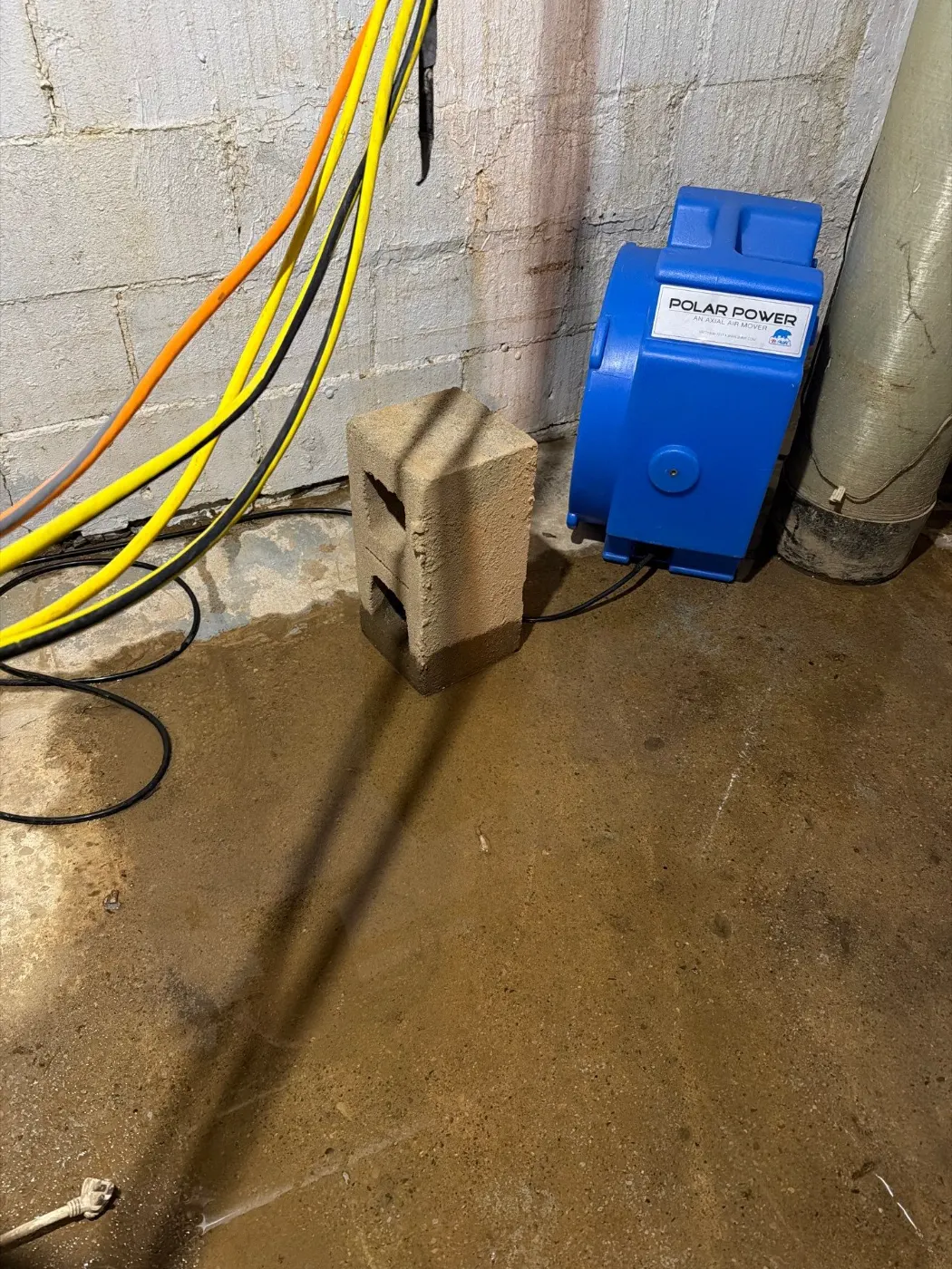 Basement water extraction in Berkshire Indiana home